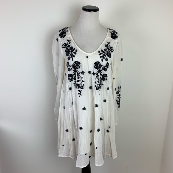 Free People White Embroidered Dress - Picture 2 of 7